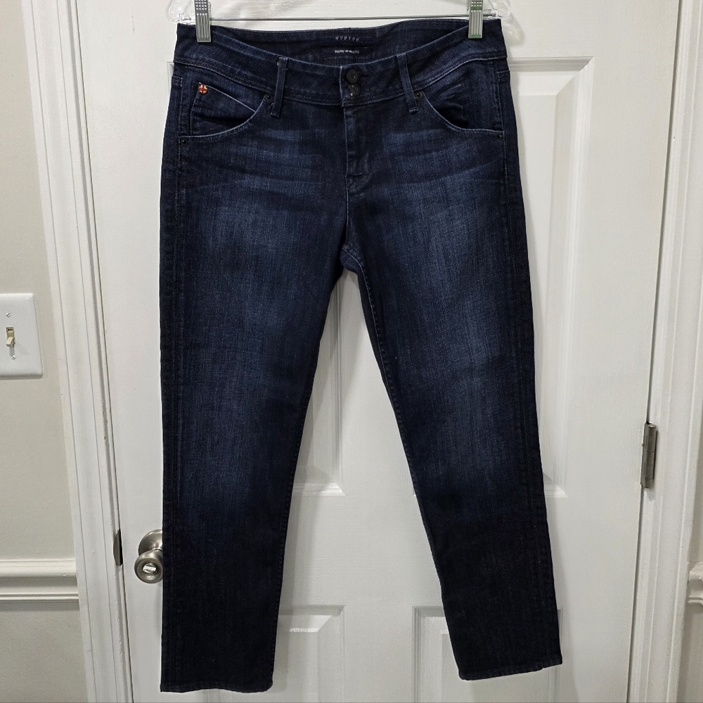 Hudson Beth Baby Jeans Mid Rise Dark Wash 31 - Picture 3 of 10